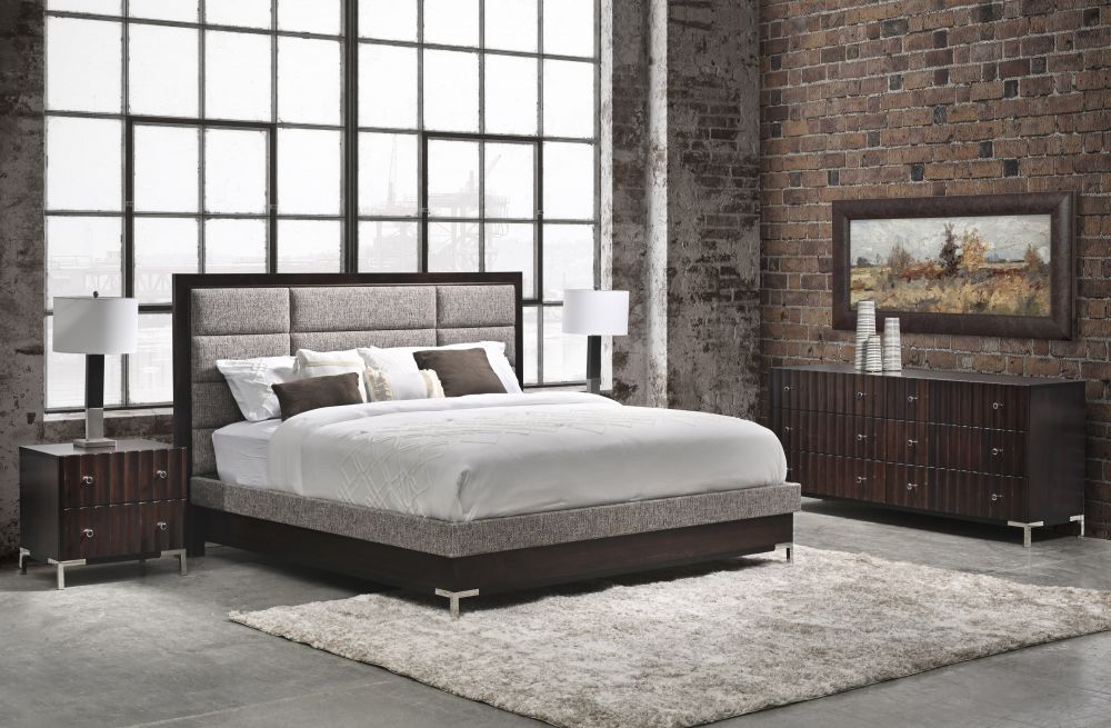 American Modern King Bed 2A  110-230-135-180