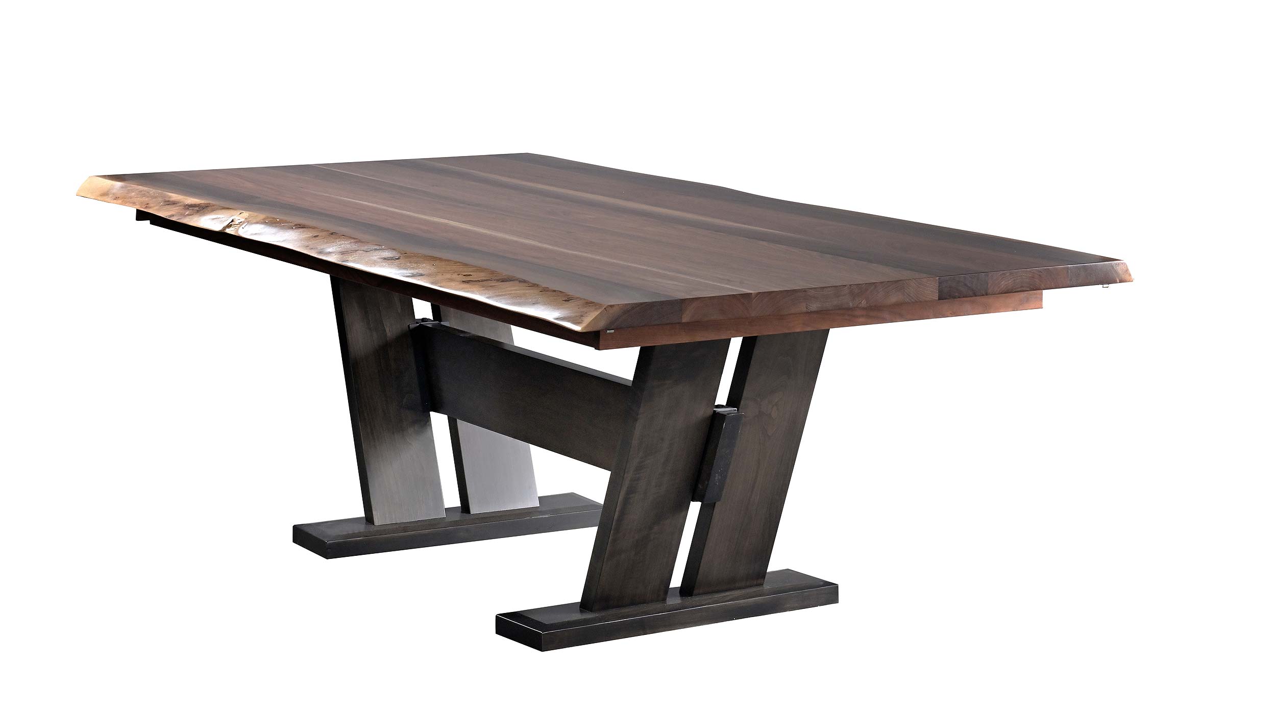 TE-LE4290SW Telluride 42'' X 90'' ( solid top ) Live Edge Sap Walnut ...