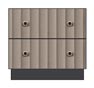 24 inch 2 drawer nightstand