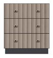 28" 3 drawer bedside chest