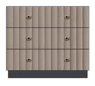 36 inch 3-drawer bedside chest