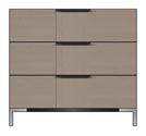 36 inch 3-drawer bedside chest