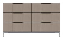 56 inch 6-drawer dresser