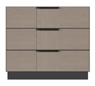 36 inch 3-drawer bedside chest
