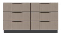 56 inch 6-drawer dresser