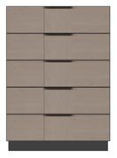 36 inch 5-drawer chest