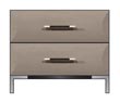 28" 2-drawer nightstand