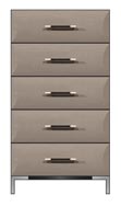 28 inch 5 drawer chest