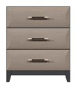 28" 3 drawer bedside chest