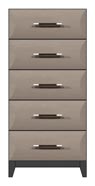 24 inch 5-drawer chest