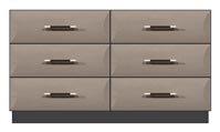 56 inch 6-drawer dresser
