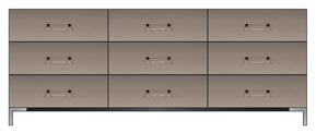 84 inch nine drawer dresser