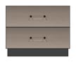 28 inch two drawer nightstand