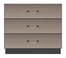 36 inch three drawer bedside chest