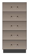 24 inch five drawer chest