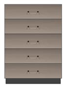 36 inch five drawer chest