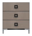28 inch three drawer bedside chest