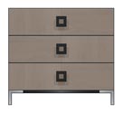36 inch three drawer bedside chest