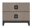 28 inch two drawer nightstand