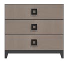 36 inch three drawer bedside chest
