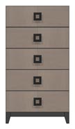 24 inch five drawer chest