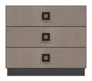 36 inch 3 drawer bedside chest