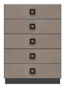 36 inch five drawer chest