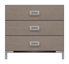 36 inch three drawer bedside chest