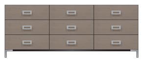 84 inch nine drawer dresser