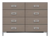 56 inch eight drawer dresser