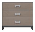 36 inch 3 drawer bedside chest