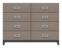 56 inch eight drawer dresser