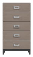 28 inch five drawer chest