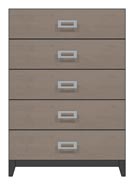 36 inch five drawer chest