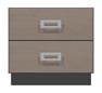 24 inch two drawer nightstand