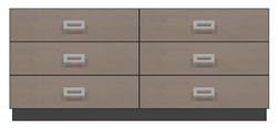 72 inch six drawer dresser