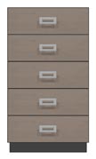 28 inch five drawer chest