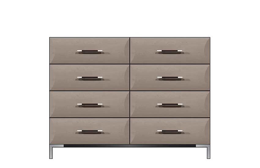 56 inch 8-drawer dresser