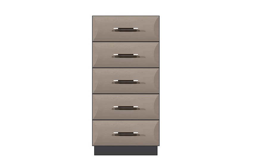24 inch 5-drawer chest