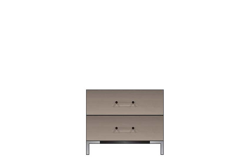 28 inch two drawer nightstand