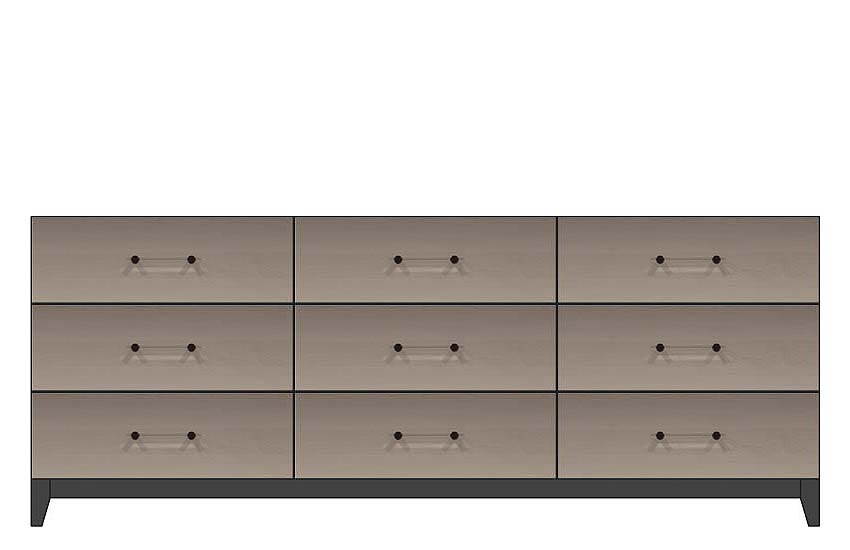 84 inch nine drawer dresser