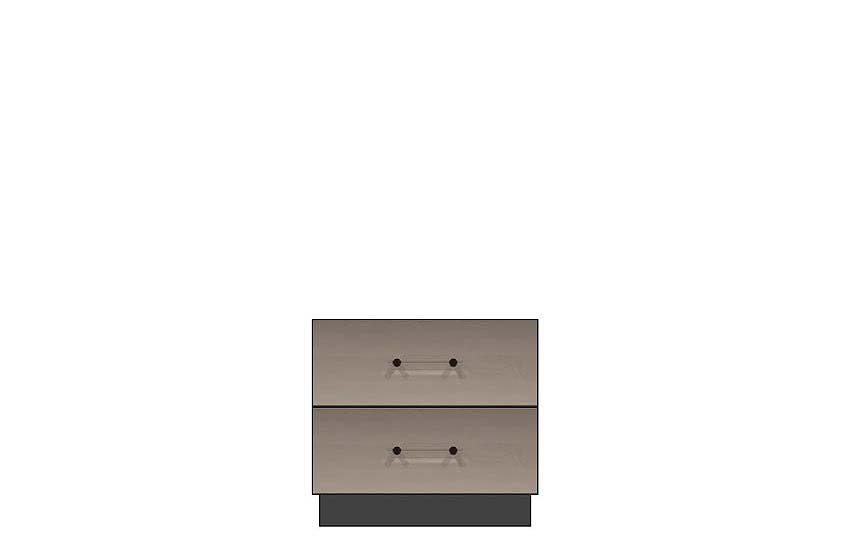 24 inch two drawer nightstand