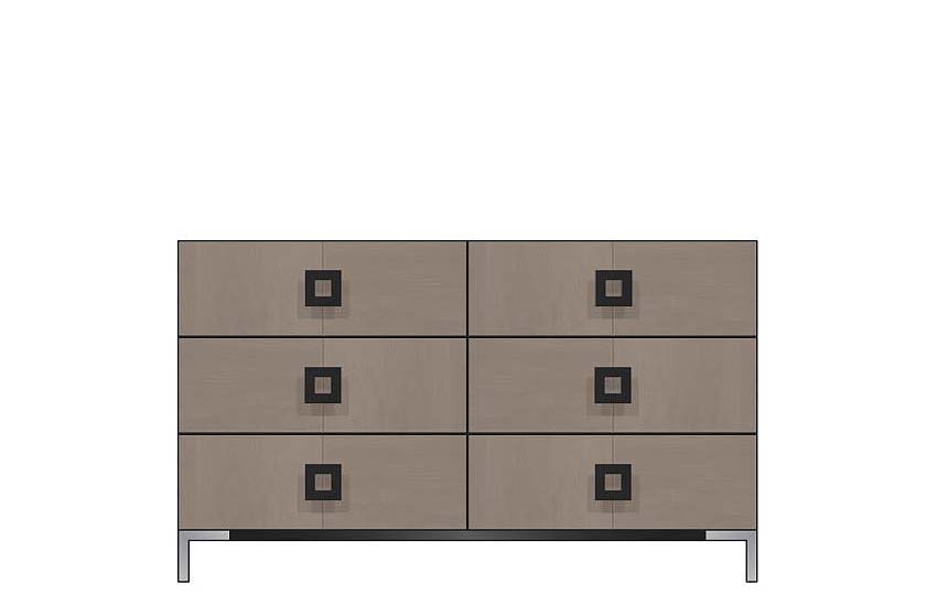 56 inch six drawer dresser