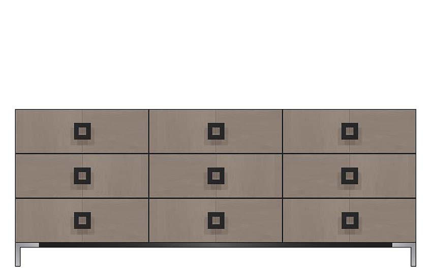 84 inch nine drawer dresser