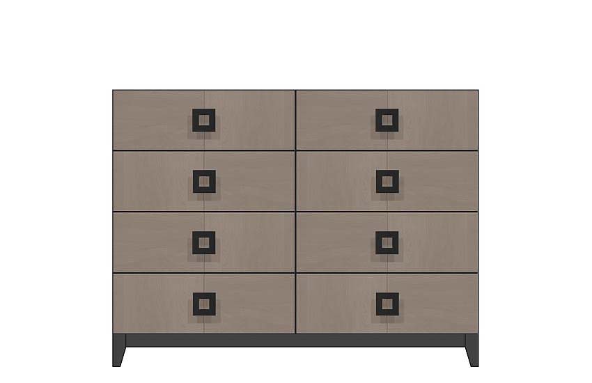 56 inch eight drawer dresser