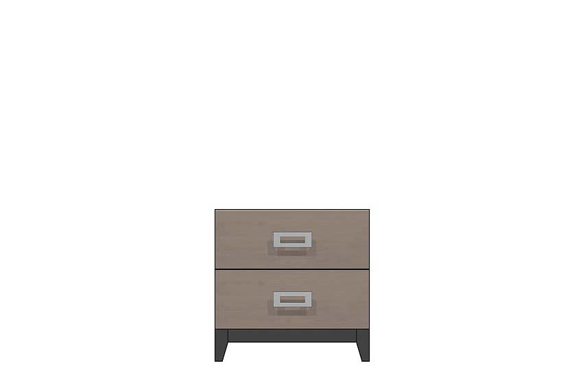 24 inch two drawer nightstand