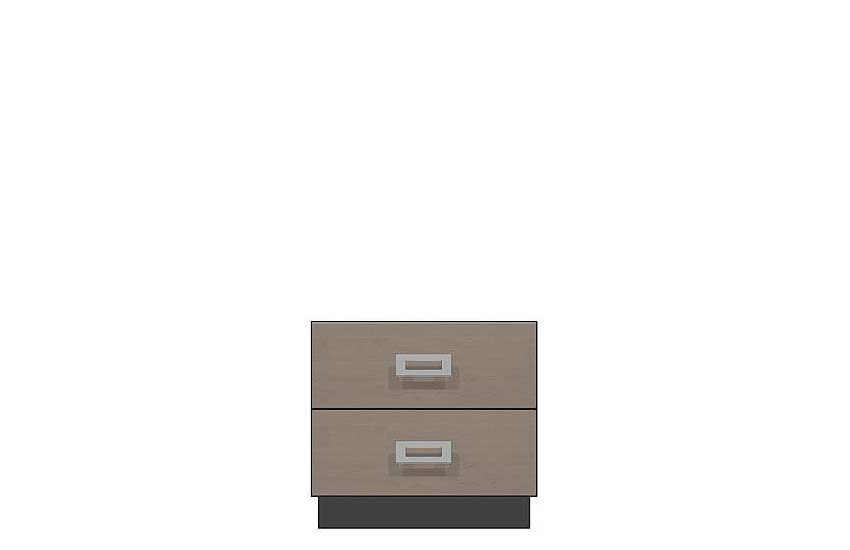 24 inch two drawer nightstand