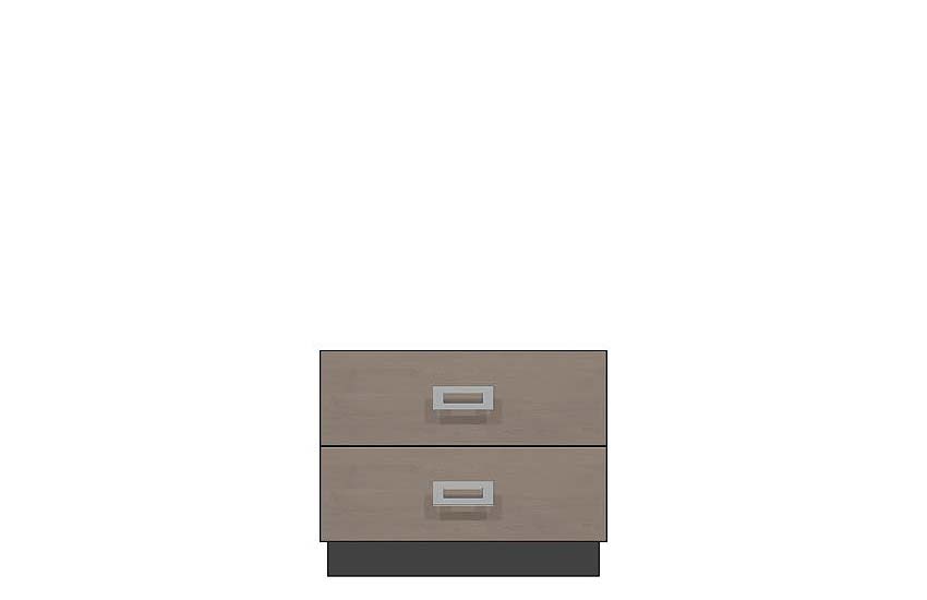 28 inch two drawer nightstand