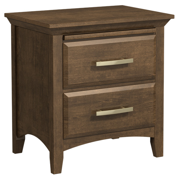 120-nss-229 windham two drawer nightstand w/shelf